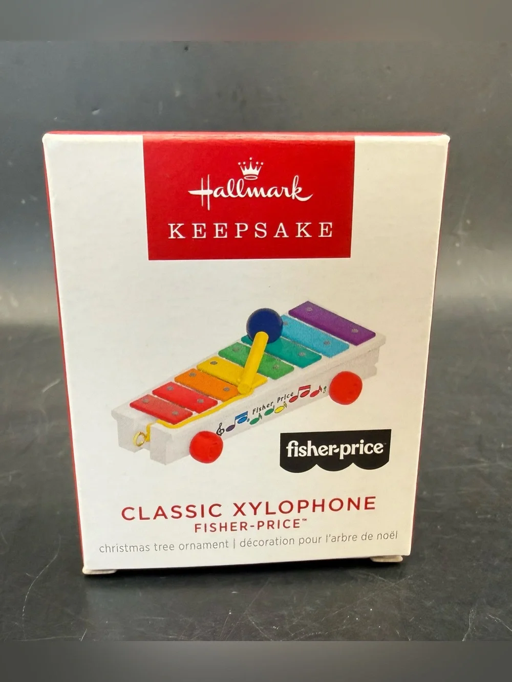 New Hallmark Keepsake 2022 Fisher-Price Xylophone Christmas Miniature Ornament